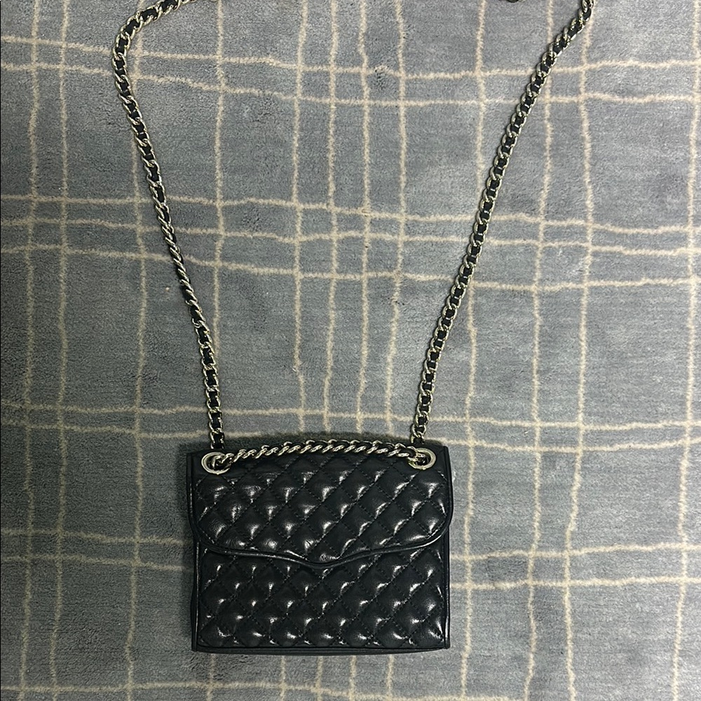 Elegant Black Quilted Chain Bag Rebecca Minkoff